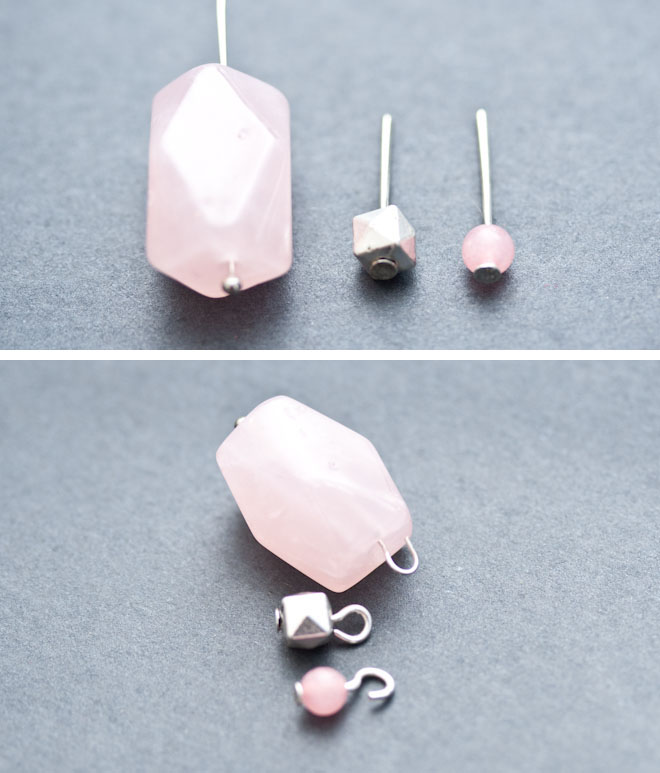 diy cr&eacute;ation bijoux sautoir capucine