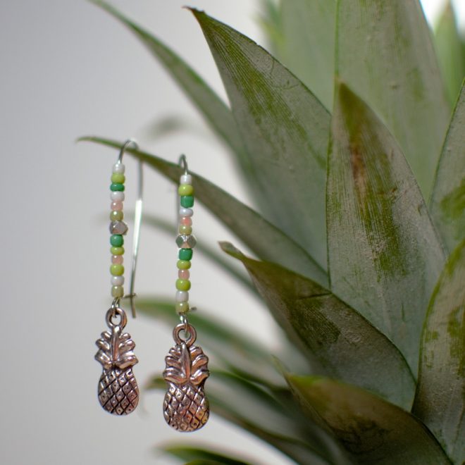 Tuto : Boucles d'oreilles ananas faciles