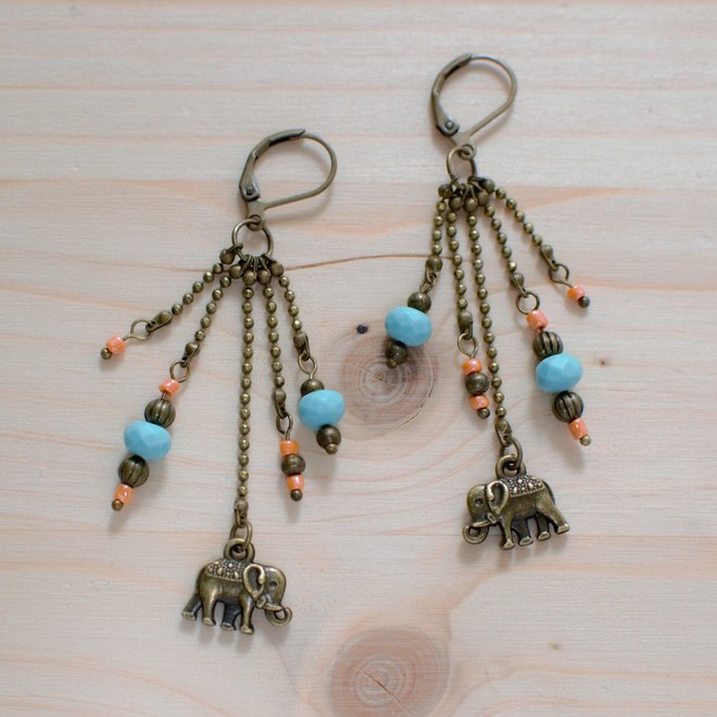 Tuto : Boucles d'oreilles &eacute;l&eacute;phants