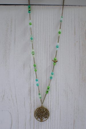 sautoir zen perles et pendentif