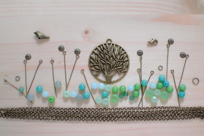 jardin zen en perles et breloques