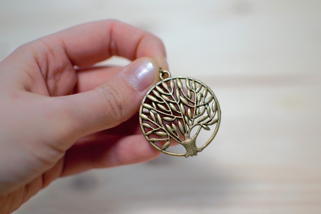 pendentif arbre de vie bronze vieilli