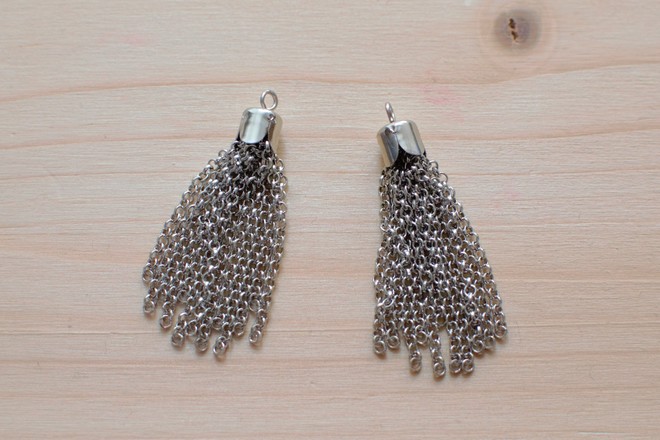 pompons en chaînette à égaliser